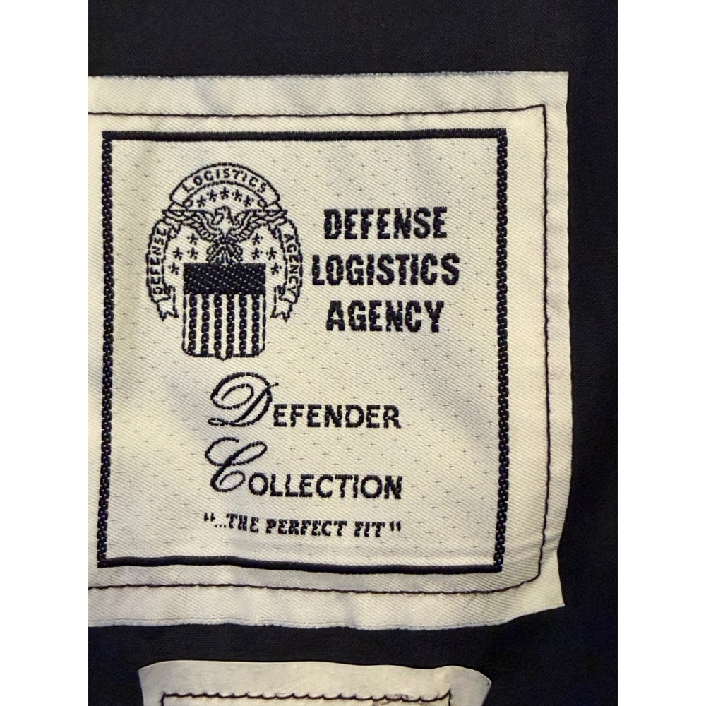 Defense Logistics Agency Trench Coat Mens 44S Blue All Weather Removable Liner * - Picture 5 of 11